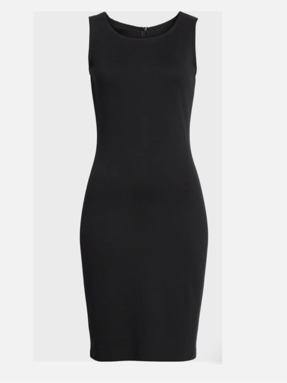 St. John Caviar Sleeveless Sheath Dress